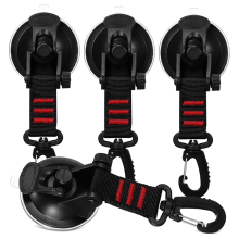 4 Pack Window Suction Cup Hooks Rotation Secure Heavy Duty for Glass Car Camping Van Bathroom