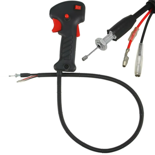 1Pcs Length 80cm 19mm Pipes Orange Strimmer Trimmer Brush Cutter Handle Switch Throttle Trigger Cable