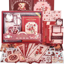Scrapbooking Kit, , Perfect for -Scrapbooking Materials, Planner DIY Art Crafts Rose Whisper