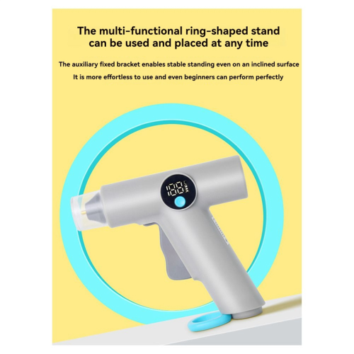 Cordless Hot Glue with LED Light Lithium Battery Temperature Display DIY Household Craft Tools 2
