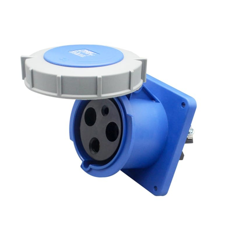 Iec 60309 Waterproof Industrial Connector Socket 3Pin 63A 200V-250V 2P+E 6H Ip67 Female 4853128037269