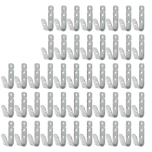 50 Pcs Cable Support J-Hook, 3/4 Inch Hooks for Hanging, Wall Mount Galvanized J