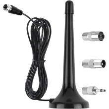 FM Radio Antenna for Stereo System and AV Receiver - Universal Indoor with Extension Cable