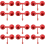 12pcs Red Nozzle for Foaming Agent, Precision Coverage Vertical & Ceiling 1