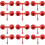 12pcs Red Nozzle for Foaming Agent, Precision Coverage Vertical & Ceiling 7