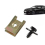100Pcs Metal U Clips for Car Modification Screw Base Bumper Protection Trim Installation 6