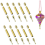 Christmas Tree Ornament Project Kit - Gold Finish, 10 Pack 1