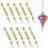 Christmas Tree Ornament Project Kit - Gold Finish, 10 Pack 7