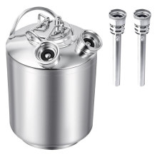2.5 Gallon/10 L Stainless Steel Cleaning with 2 D Spears,Kegerator Kit,Beer Lines Cleaner