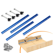 Woodworking 19 T-Track Kit and Accessories Aluminum T-Tracks Slot Miter Track for Router Table Workbench