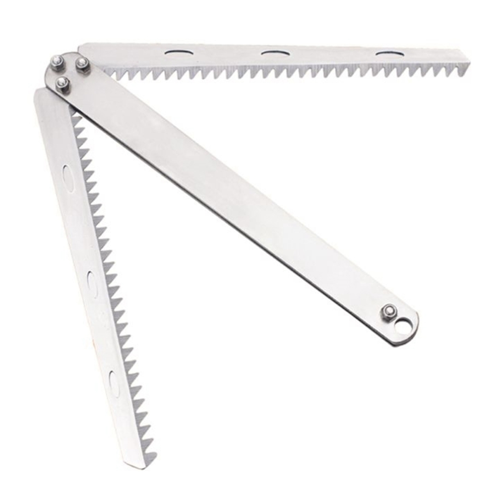 Jehiatek G92f Folding Weed For Aquatic Plants Cutter Stainless Steel Removing Serrated Fishing Grass