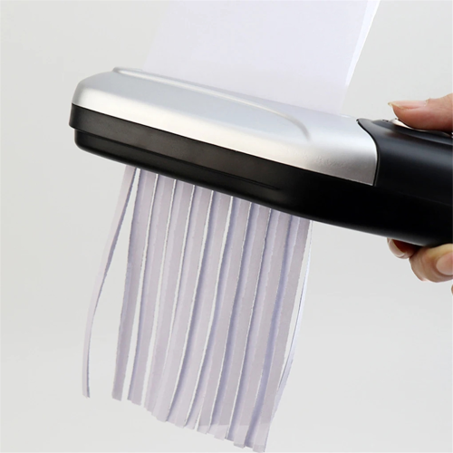Small Handheld Paper Shredder Cutting Tool Straight Cut Capacity 2L Desktop A4 A6 Cutter 2