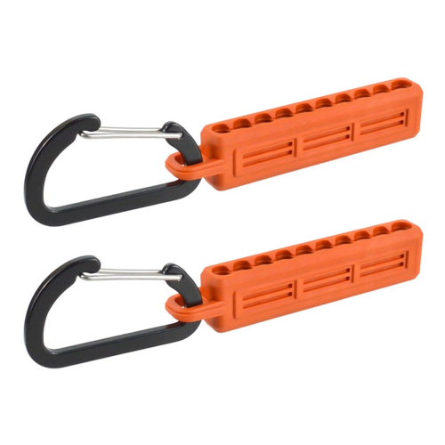 2pcs Screwdriver Bit Holder Storage Organizer,10-Hole Orange for 1/4inch Hex Shank & Drill Case