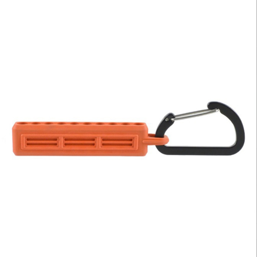 2pcs Screwdriver Bit Holder Storage Organizer,10-Hole Orange for 1/4inch Hex Shank & Drill Case 2