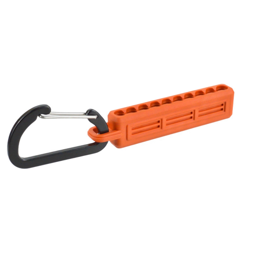2pcs Screwdriver Bit Holder Storage Organizer,10-Hole Orange for 1/4inch Hex Shank & Drill Case 1