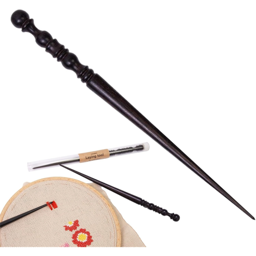 Laying Tool for Needlepoint Wooden Quilting Thread Guide Handheld Pressing Studio Home Traveling