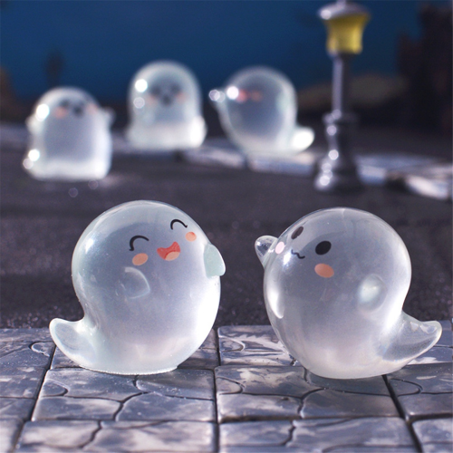 6 PCS Luminous Mini Figures Ghost Devil Ornaments Decor Halloween Party Home Gift Horror Props 2