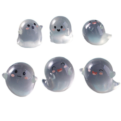 6 PCS Luminous Mini Figures Ghost Devil Ornaments Decor Halloween Party Home Gift Horror Props