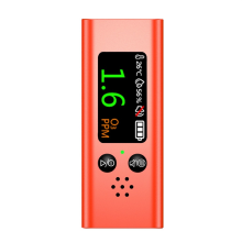 Detector Portable O3 /Temperature/Humidity Tester Air Quality Household Monitor USB Charging Orange