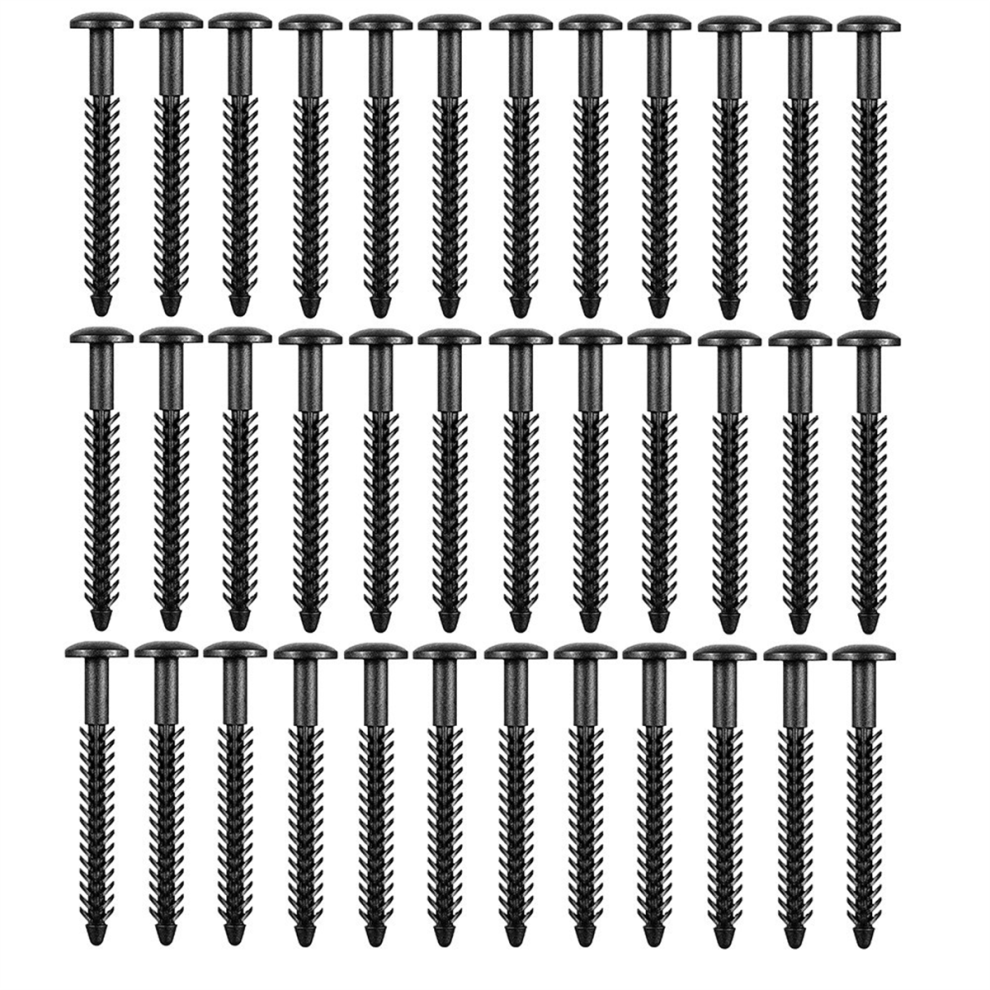 36Pcs 3 Inch Vinyl Shutter Fastener Window Panel Peg Lok Pin Pegs Screws Spikes Anchor (Black) 4853128038907