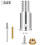 Thread Tip Replacement,Ultra Threaded Repair Kit 1 Inch Extension Pole Adapter Tips for Mop Broom Brush 2set 5