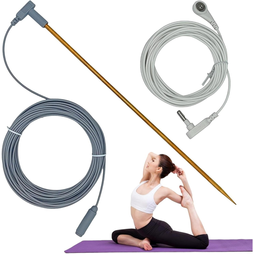 Earthings Grounding Rod - 40Ft Female Ground Cord,Ground Kit With Copper,For Grounded Earth 4853128043796