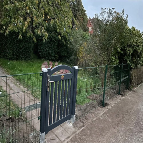 Mounting Set for Grid Mats, Attaching to Walls or Posts,Double Rod Mesh Fence Posts,for Double 1