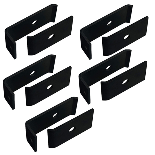 Mounting Set for Grid Mats, Attaching to Walls or Posts,Double Rod Mesh Fence Posts,for Double