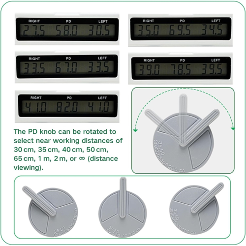 Optical Digital Pupilometer, PD Meter Interpupillary Distance Measuring Tool, Pupillary 45-82mm Tool 2