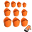 10pcs Precision Pipe Saddle Template, Plumbing Template Kit, Metal Pipes Insulation Cutting Guide(20-200mm) 1
