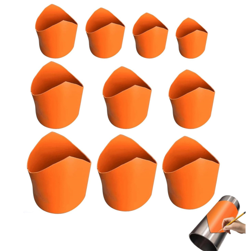 10pcs Precision Pipe Saddle Template, Plumbing Template Kit, Metal Pipes Insulation Cutting Guide(20-200mm)