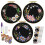 3 Pack Embroidery Kit, Floral - Set for Beginners Include Cloth Hoops Threads 8