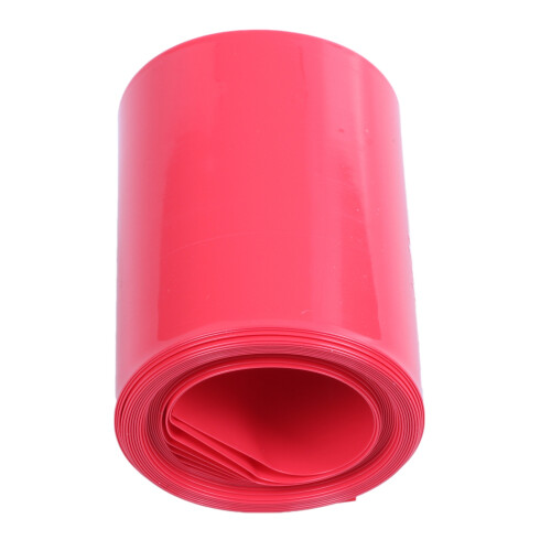 2M 50mm Width PVC Heat Shrink Wrap Tube Red for 2 x 18650 Battery 1