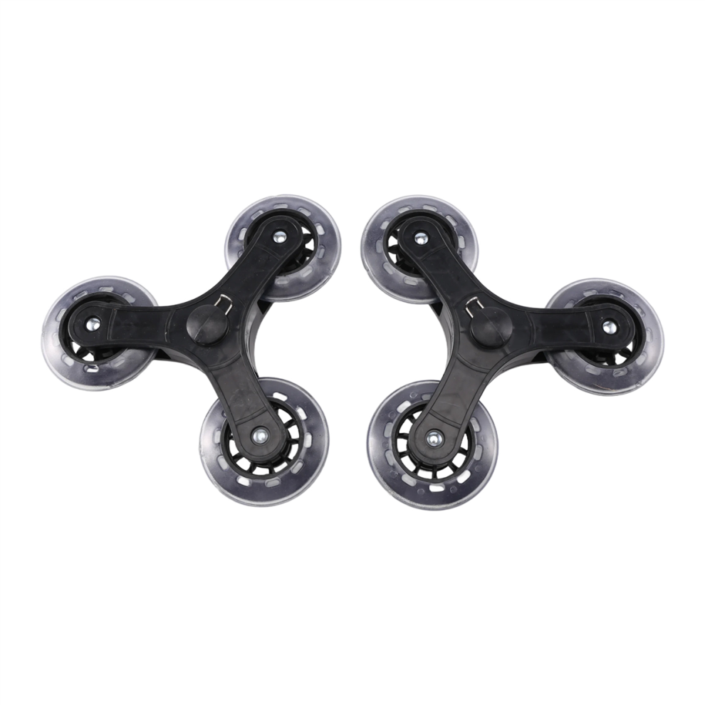 2Pcs/Set Black Shopping Cart Trolley Caster Luggage Suitcase Roller Replacement Wheel Pulley Sliding Accessories 4852122909411