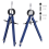 2 Pack Drafting Compass with Lock Math Bow Drawing Metal Wheel Geometry Divider Precision Student for Art School Office 2