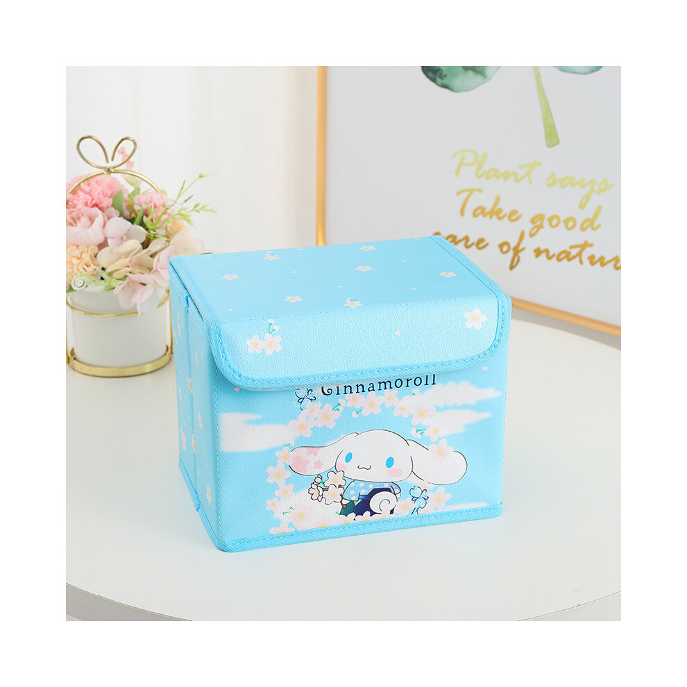 (Cherry Blossom White) Kuromi Kitty Hello Cinnamoroll Melody Kimono Pattern Foldable Box Flip Storage-image-OPC-PJ87Q7N-NEW