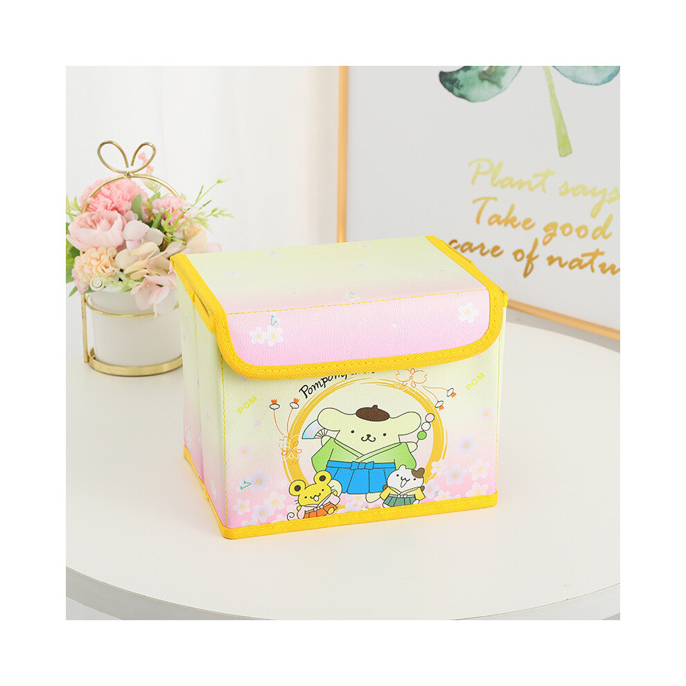 (Cherry Blossom Pudding) Kuromi Kitty Hello Cinnamoroll Melody Kimono Pattern Foldable Box Flip Storage-image-OPC-PJ87Q7P-NEW