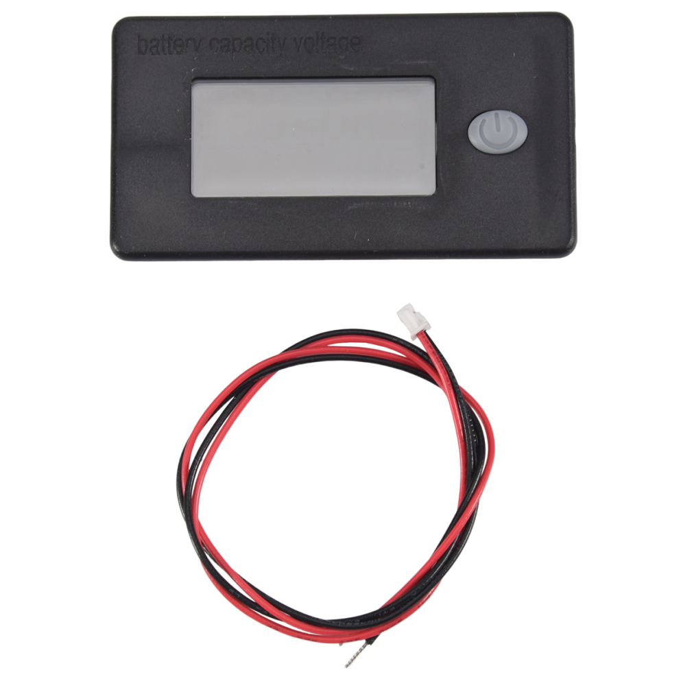 Battery Capacity Monitor,10-100V Meter, 12V 24V 48V Percentage Voltage Fahrenheit Temperature Indicator Meter 4852122915894