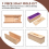 9PCS Silicone Soap Molds Kit,Rectangular Wooden Mold Cutter SlicerHandmade DIY for Cake Making 6