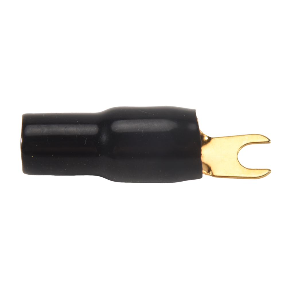 Terminal Spade Fork Adapter Connector Plug Crimp Barrier Spades Speaker Wire Plug-4Ga 4852398649745