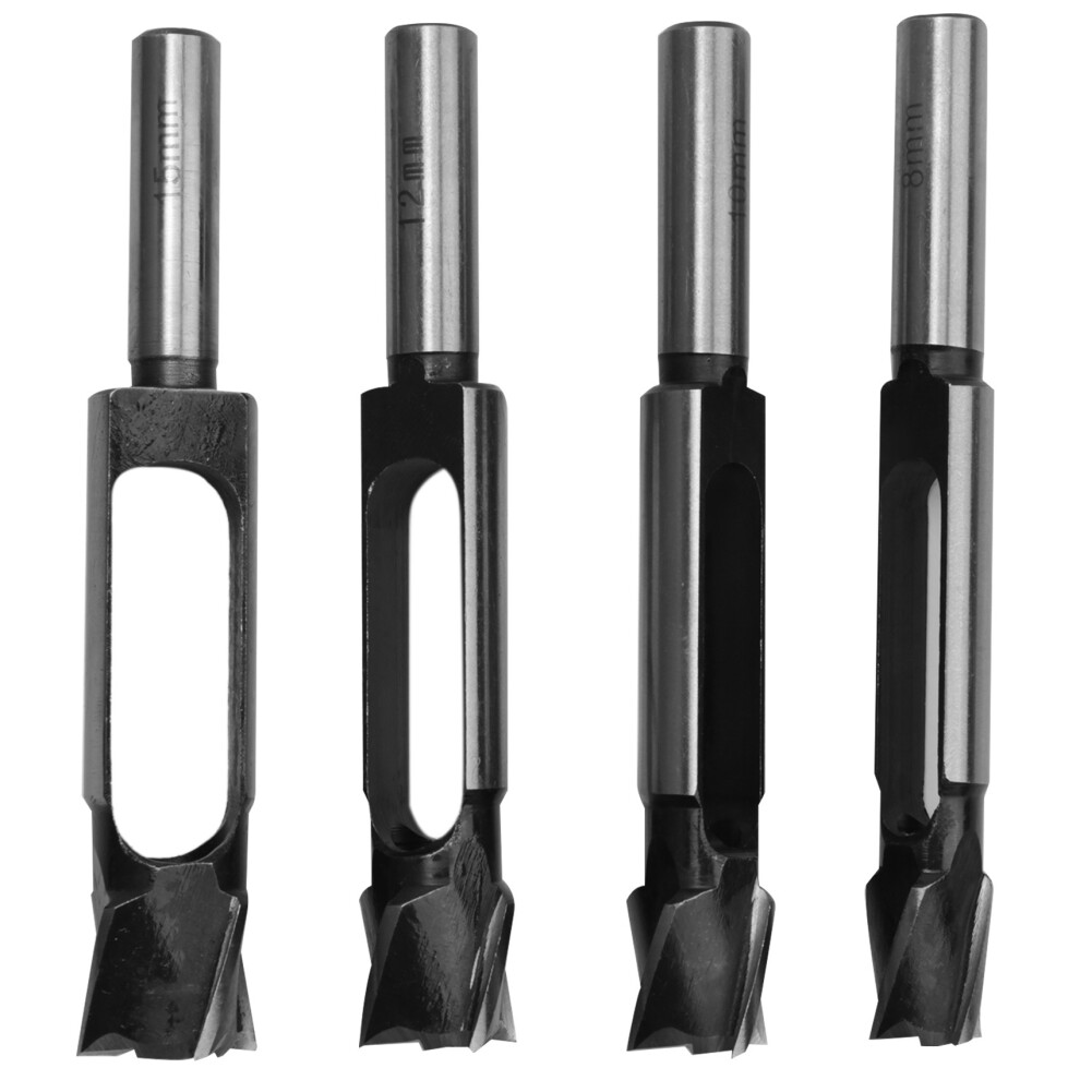 4 Pcs/Set Tenon Dowel Plug Cutter Maker Tapered Cutters 8Mm 10Mm 12Mm 15Mm Cork Drill 4852398651014