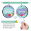Sublimation Blanks Keychains,200 PCS 2Inch Round Sublimation Blanks Keychain Circle with Tassels,for DIY  Making 1