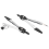 Geometry Compass Set 10Pcs School Maths Protractor Rulers for Student and Engineering in Carry Case, Gray 6