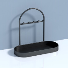 (Key Holder A Black) Minimalist Key Modern Storage Organizer Elegant Entryway Shelf Decor For Home