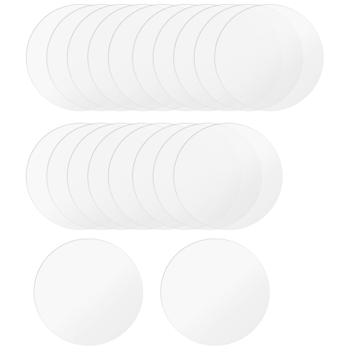 18 Pcs Clear Acrylic Disc 4 Inch Circle Sheet Thick Rounds Blanks Panel for DIY Crafts 2