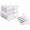 2 Pcs Carpenter Pencil Sharpener Long Point Manual with Plastic Lid 4 Holes Handheld 2