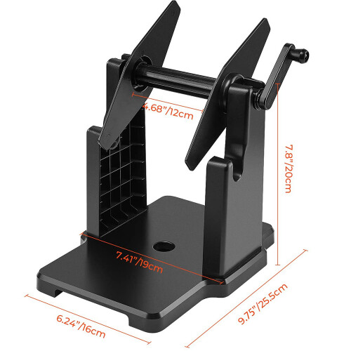 External Rolls Label Holder, 2 in 1 Fanfold Stack Paper Holder for Desktop Thermal Printer 2