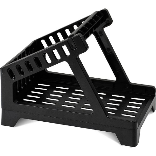 Label Holder for Roll and Fanfold Thermal Shipping Labels, Work with Desktop Printer, Black 2