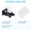 Label Holder for Roll and Fanfold Thermal Shipping Labels, Work with Desktop Printer, Black 2