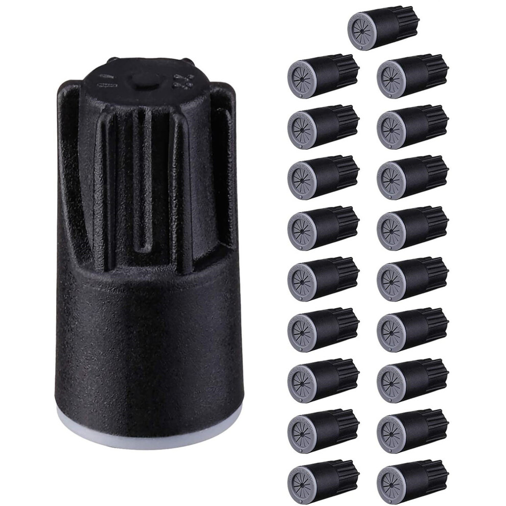 Waterproof Wire Connectors, Grease Cap Outdoor Electrical Nuts For Low Voltage Landscape Lighting,Black(20Pack) 4852398661624
